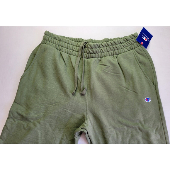 Champion Powerblend Fleece Men's Slim Fit Sweatpants L Olive Green Lounge Pants - Picture 4 of 9